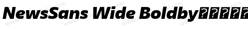 NewsSans Wide Boldby字体转换